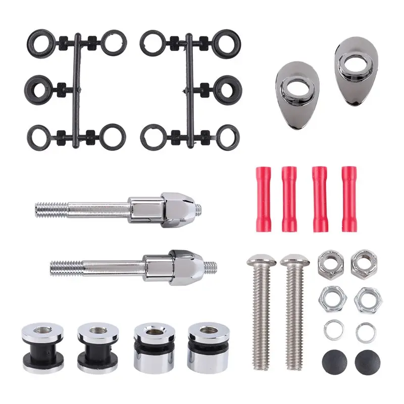 NEW HOT In Stock-Motorcycle Harddrive Sissy Bar Docking Hardware Kit For Dyna