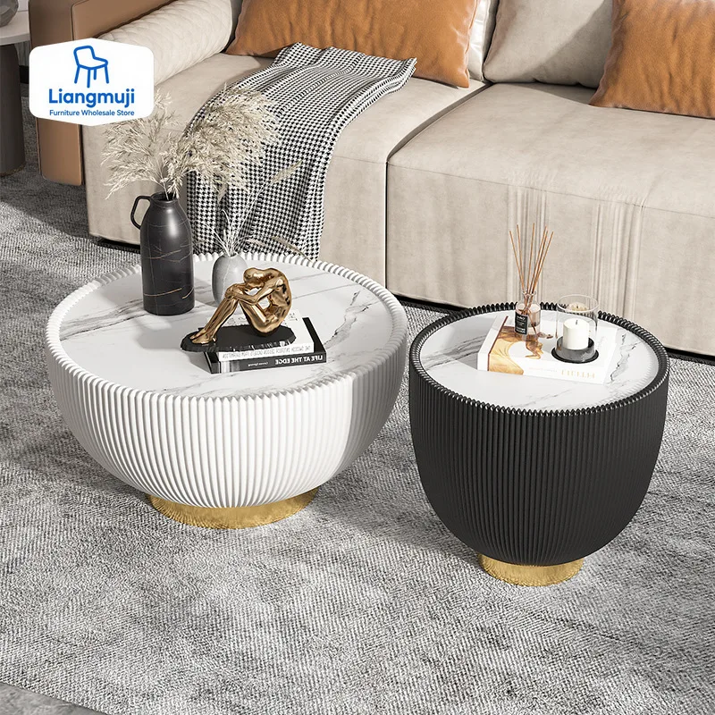 

Unique Cheap Coffee Table Italian Standing Aesthetic Space Saving Designer Side Table Industrial Mesa Auxiliar Salon Furniture