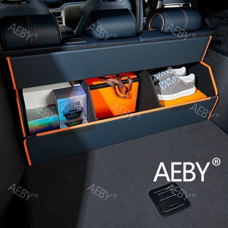 For BYD Seal U DM-i 2020-2025 Trunk Organizer,Large capacity storage box with compartments,Trunk storage box,Foldable storage
