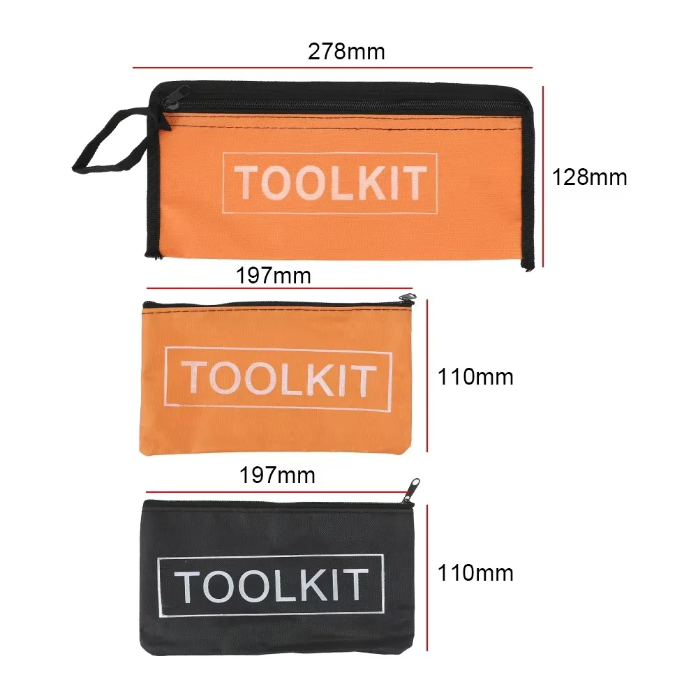 Hochwertige Reißverschluss-Canvas-Oxford-Wasserdichte Organizer-Multifunktions-Tragetasche, Aufbewahrungstaschen, Hardware-Werkzeugkoffer, Kleine Werkzeugtasche – Detail 4