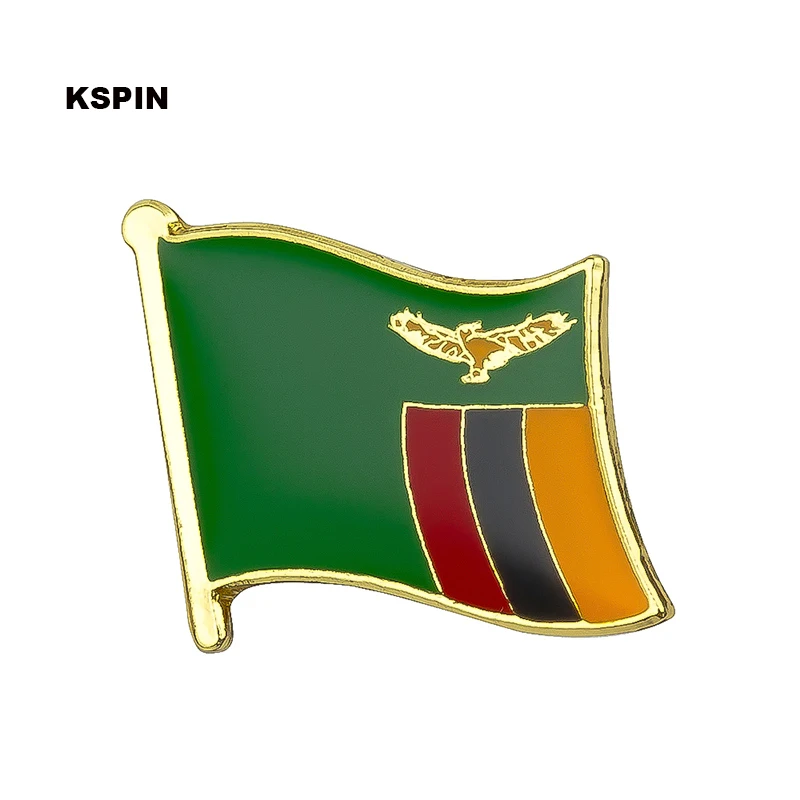 Abzeichen mit Sambia-Flagge, Anstecknadel, Anstecknadel für Rucksack