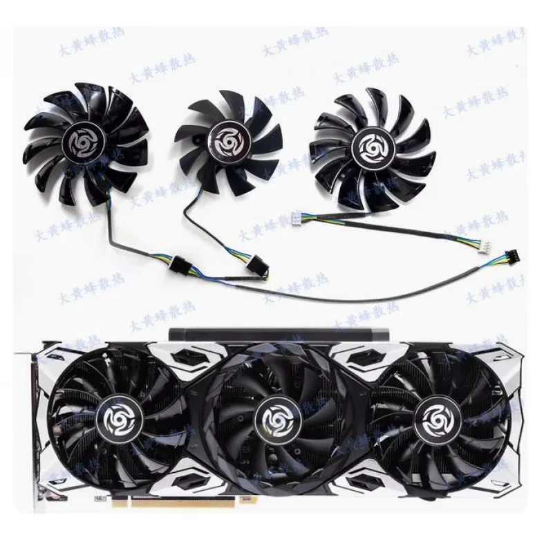 For ZOTAC RTX3060 3070 3070ti 3080 3080ti 3090 Heavenly Start Graphics Card Fan