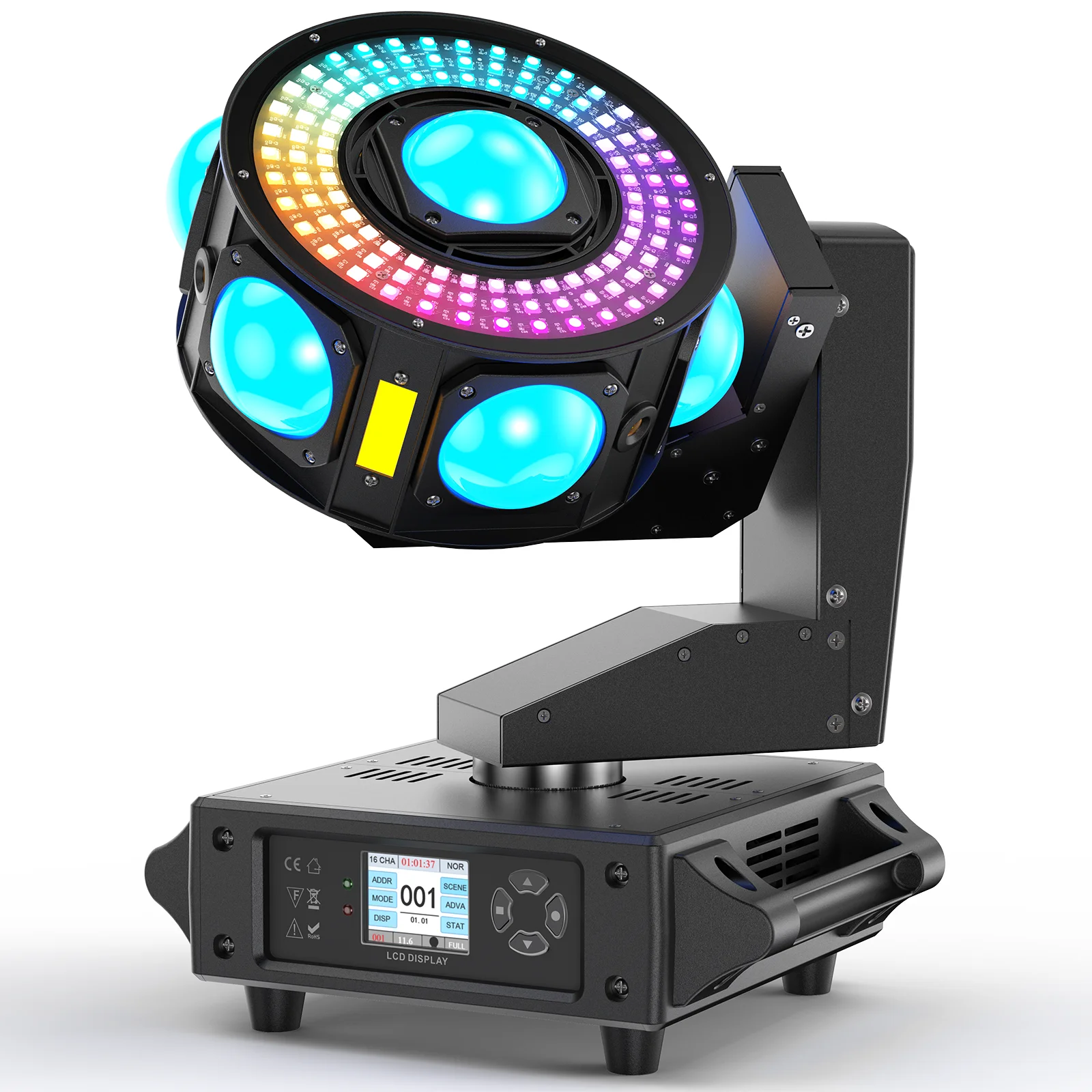 

High Brightness 160W Moving Head ht RGBW LED Beam Rotating Moving Head for Disco Wedding Party Live Show Bar