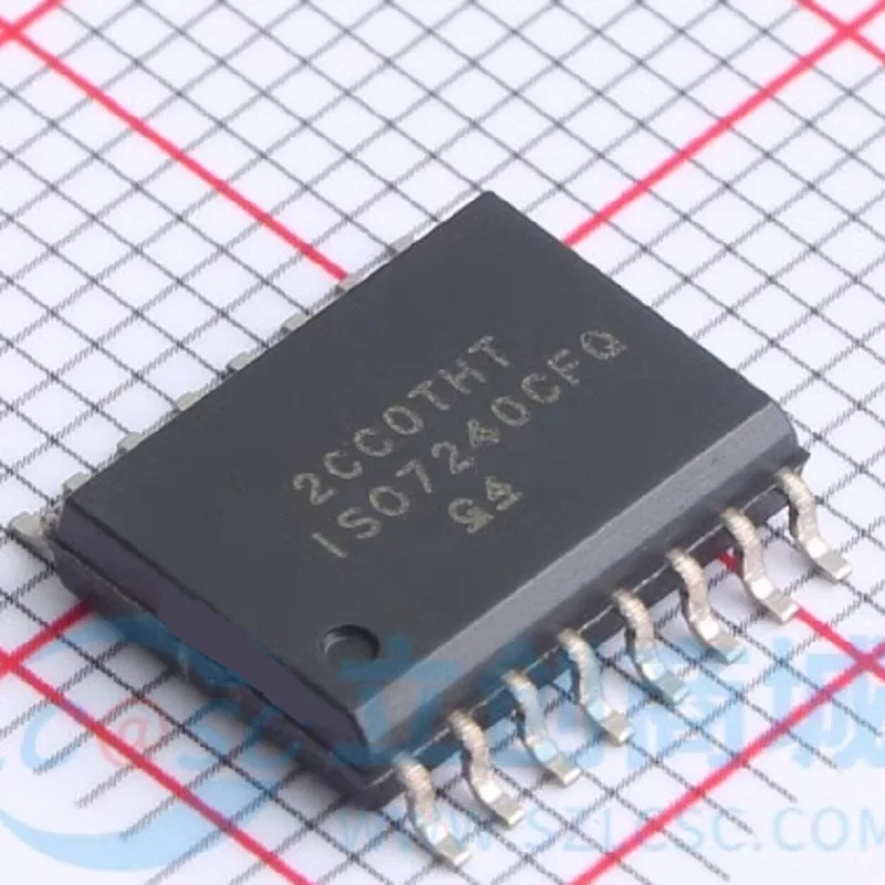 Isolators ISO7240CFQDWRQ1 General Purpose Digital Isolator 4000Vpk 4 Channel 25Mbps 25kV/µs CMTI 16-SOIC (0.295