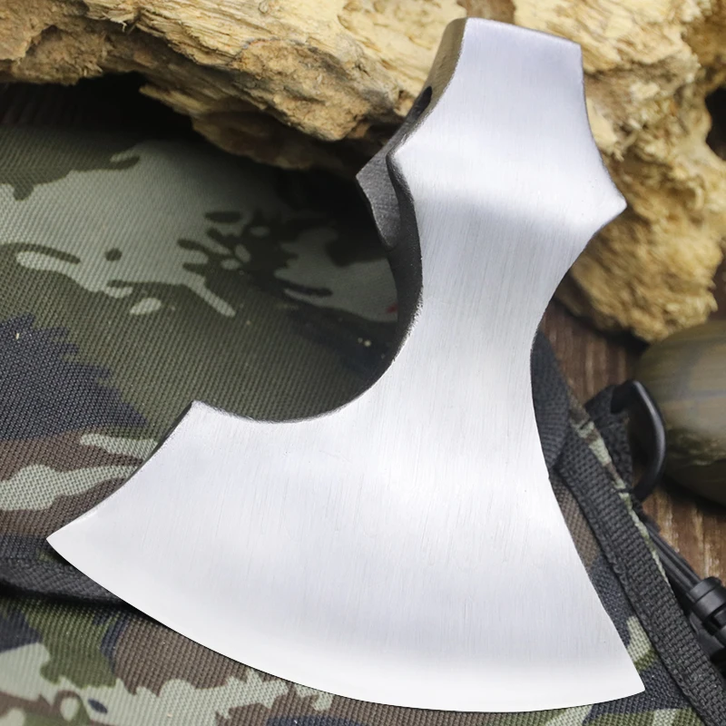 

Carbon steel forging chrome board axe Wilderness camping adventure logging axe household wood chopping woodworking axe