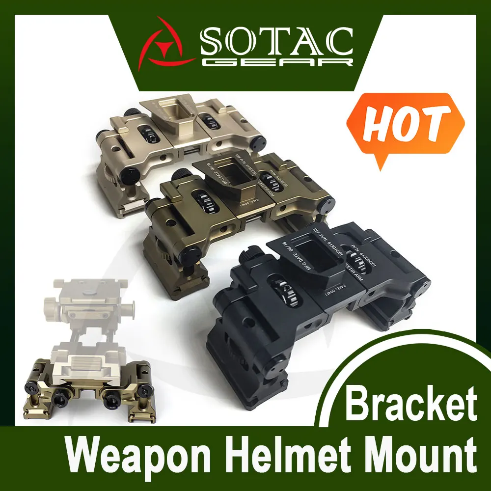 SOTAC Aluminum Binocular Bridge Helmet Mount Bracket for L4 G24 Night Vision nvg Mount Hunting Accessories