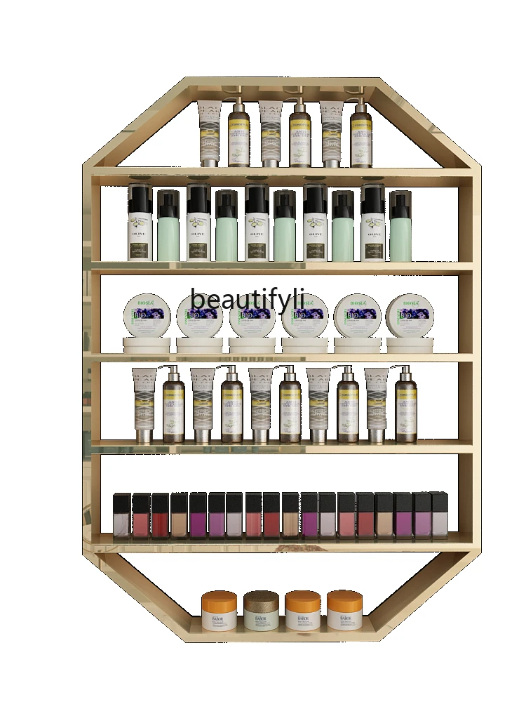 Manicure Shelf Wall Hanging Gel Nail Polish Display Shelf Beauty Shop Wall Shelf