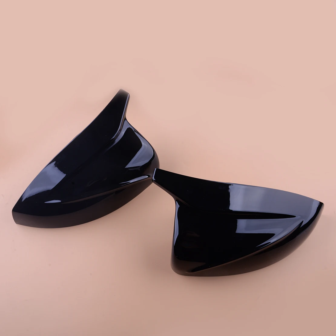 1 Pair Car Rear Left Right View Wing Mirror Cover Cap Glossy Black Fit for Audi A3 S3 2014 2015 2016 2017 2018 2019 2020