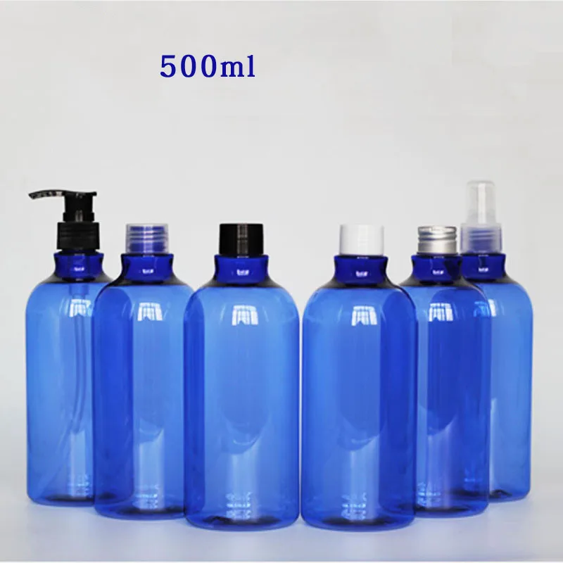 

20pcs 500ml PET Bottle For Hydrosol/Shampoo/Shower Gel Lotion /Spray Bottle Toner Bottles With Stopper Cosmetic Container