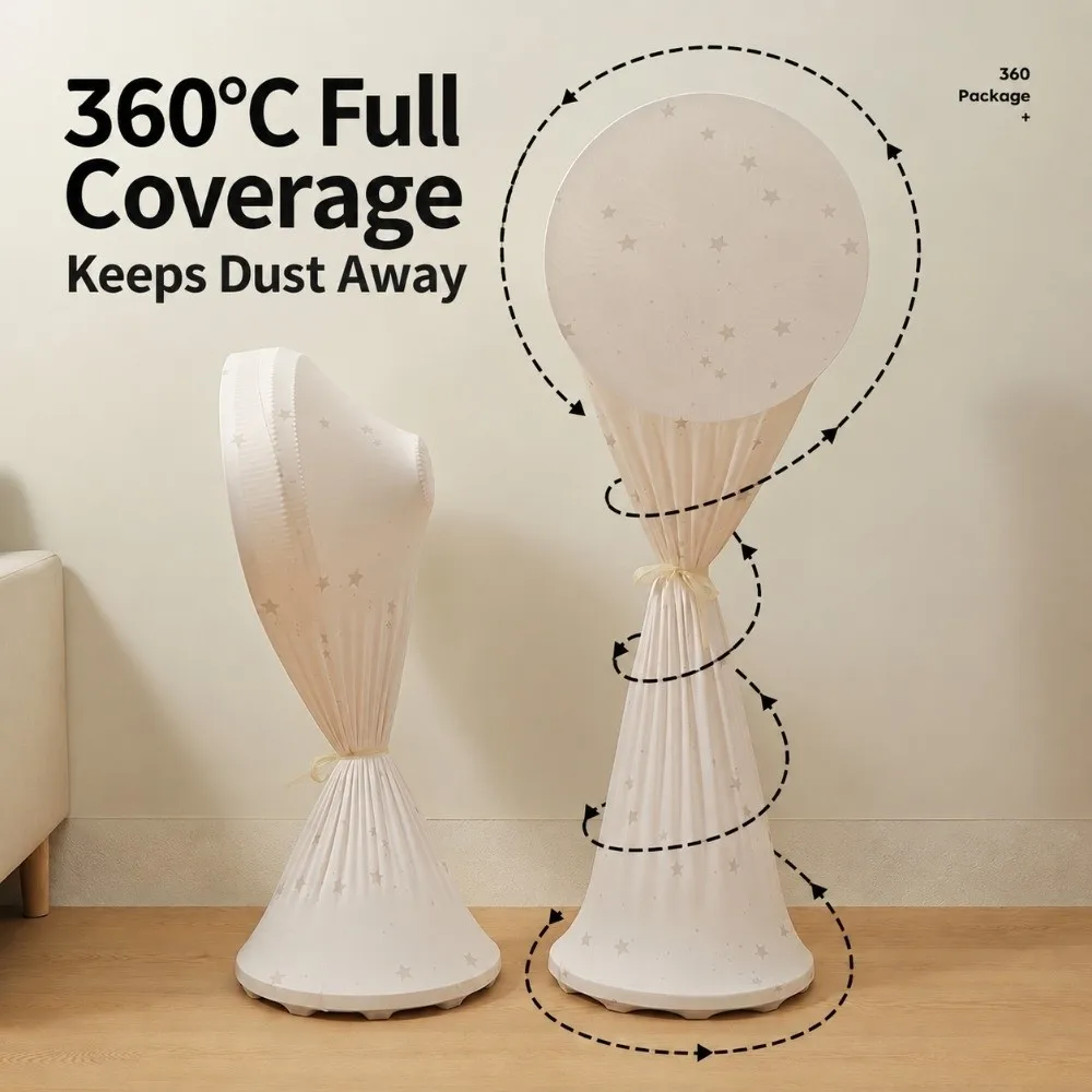 Universal Stretch Fabric Fan Dust Cover Star Print Full Wrap Fan Protector Dust Proof Fan Dust Sleeve Tower Fan