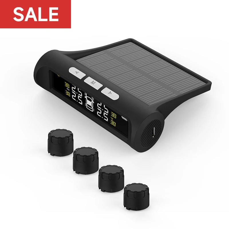 

Wireless Solar Tire Pressure Monitoring System Tpms Pressure Sensor for Easy Installation