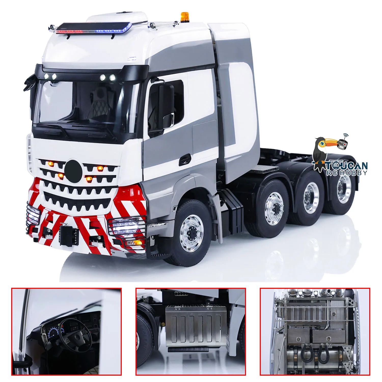 

Toys DIY Painted LESU 1/14 Metal Chassis 8x8 RC Tractor Truck Radio Control Cars Smoke Unit Sound Finished Machine Model for Boy