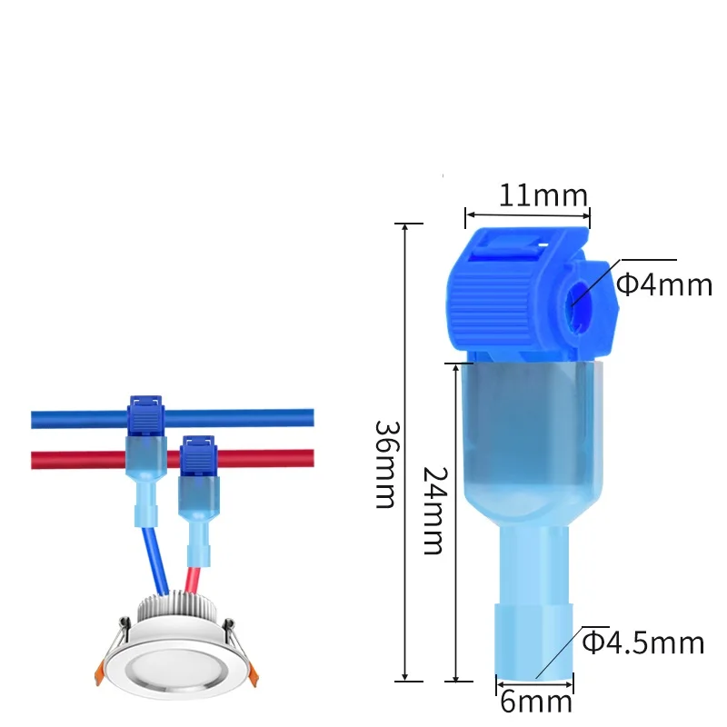 20pcs/40Pcs Quick Electrical Cable Connectors Snap Splice Lock Wire Terminals Crimp electric motorcycles ham radio