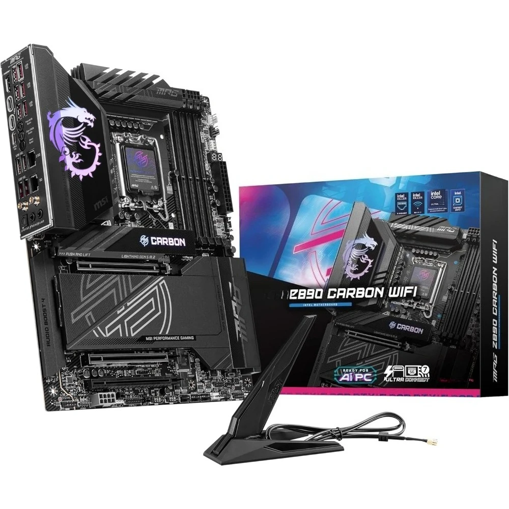 

Игровая материнская плата LGA 1851 с поддержкой процессоров Intel Core Ultra Series, DDR5, PCIe 5.0, M.2, SATA 5Gbps, LAN, USB Type-C, Wi-Fi 7, Bluetooth 5.4