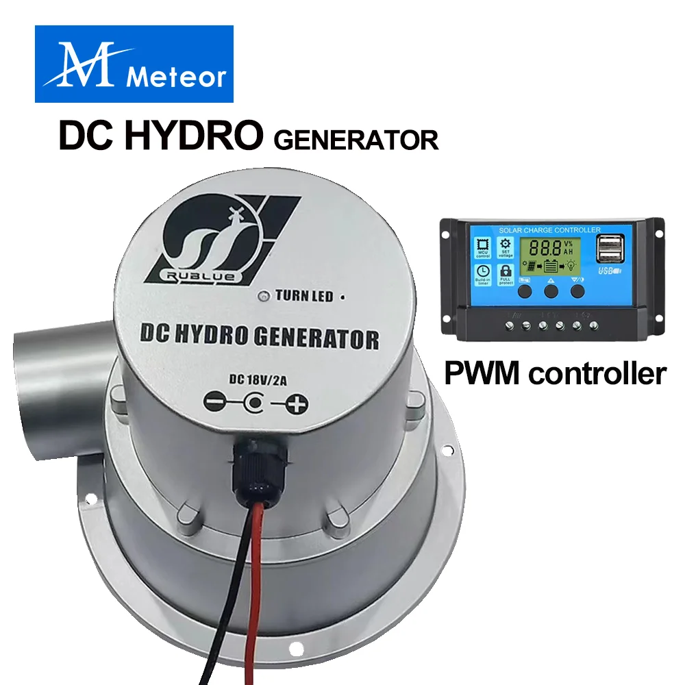 Imagem -06 - Gerador Hidráulico de Turbina de Água tipo 18v Gerador Hidrelétrico Pequeno Doméstico ao ar Livre dc Permanent Magnet Brushless