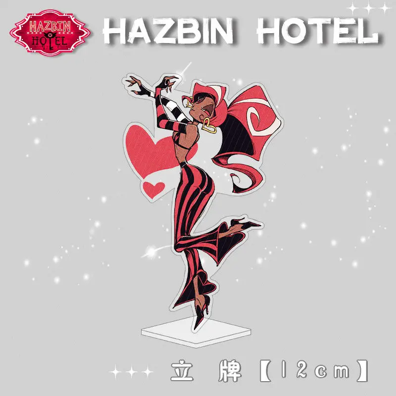 Disponibile Hazbin Hotel Lucifero Morningstar Vox Acrilico Desktop Stand Collezione Figura Decorazione Ornamento Modello Giocattolo Regali