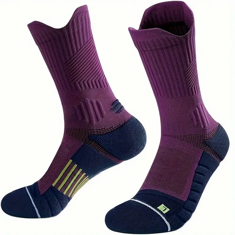 1/4/5/10 Paar Herren-Sportsocken, dämpfende Technologie, geruchsdicht, schweißabsorbierend, atmungsaktiv, für Laufen, Basketball, Kompressionssocken – Detail 12