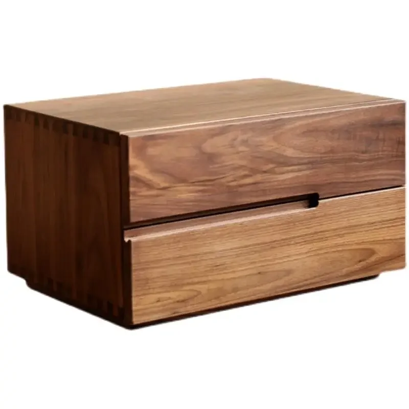 All solid wood tatami bedside table suspended and simple