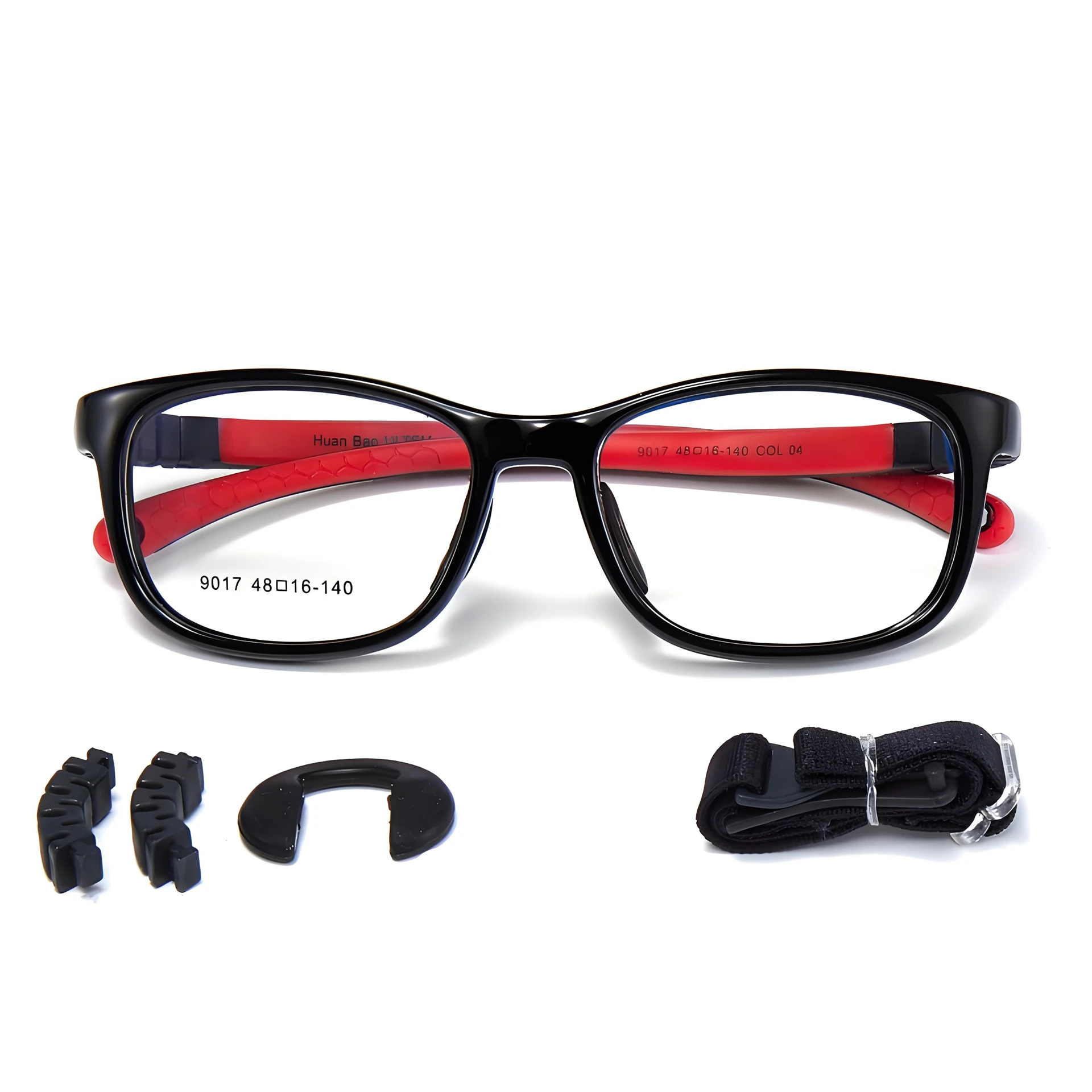 

Relieve Vision Children's Silicone Glasses Frame Prescription Glasses Non-Slip Legs Not Clipping Face Sports Glasses Lenses