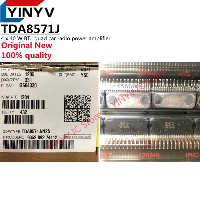 1PCS TDA8571J TDA8571J/N2S ZIP23 TDA8571  4 x 40 W BTL quad car radio power amplifier 100% new imported original 100% quality