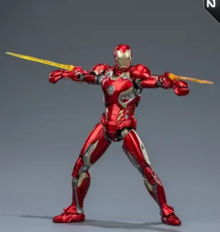 Fondjoy original 1:12 homem de ferro mk45 modelo montado abs joint movabletoy 15cm mk46 médio decorações de mesa presentes de aniversário do menino