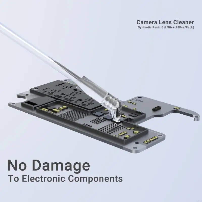 E8BA 48pcs Handykamera -Objektivreiniger Synthetischer Harzstäbchen Staubfingerabdruck Telefon Kamera