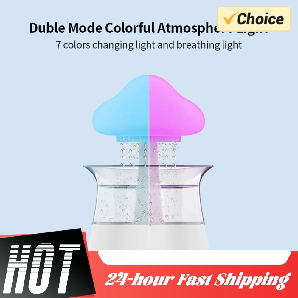 Mushroom Rain Essential Oil Diffusers Moisturize Skin Electric Aroma Diffuser Relieve Fatigues Home Decor for Bedroom Kids Room