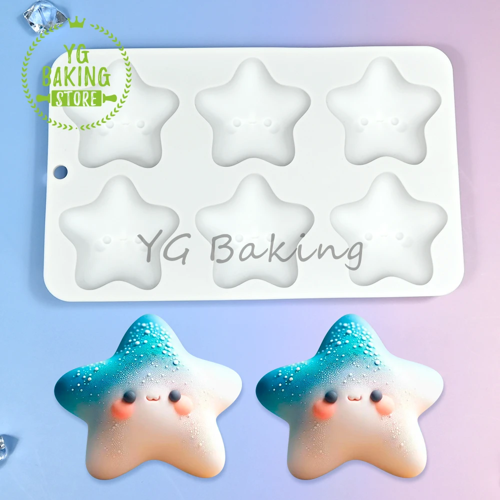 Dorica 3D Cute Star Design Pudding Silicone Mousse Mould DIY Mochi Dessert Chocolate Mold Cake Decorating Tools Kitchen Bakeware