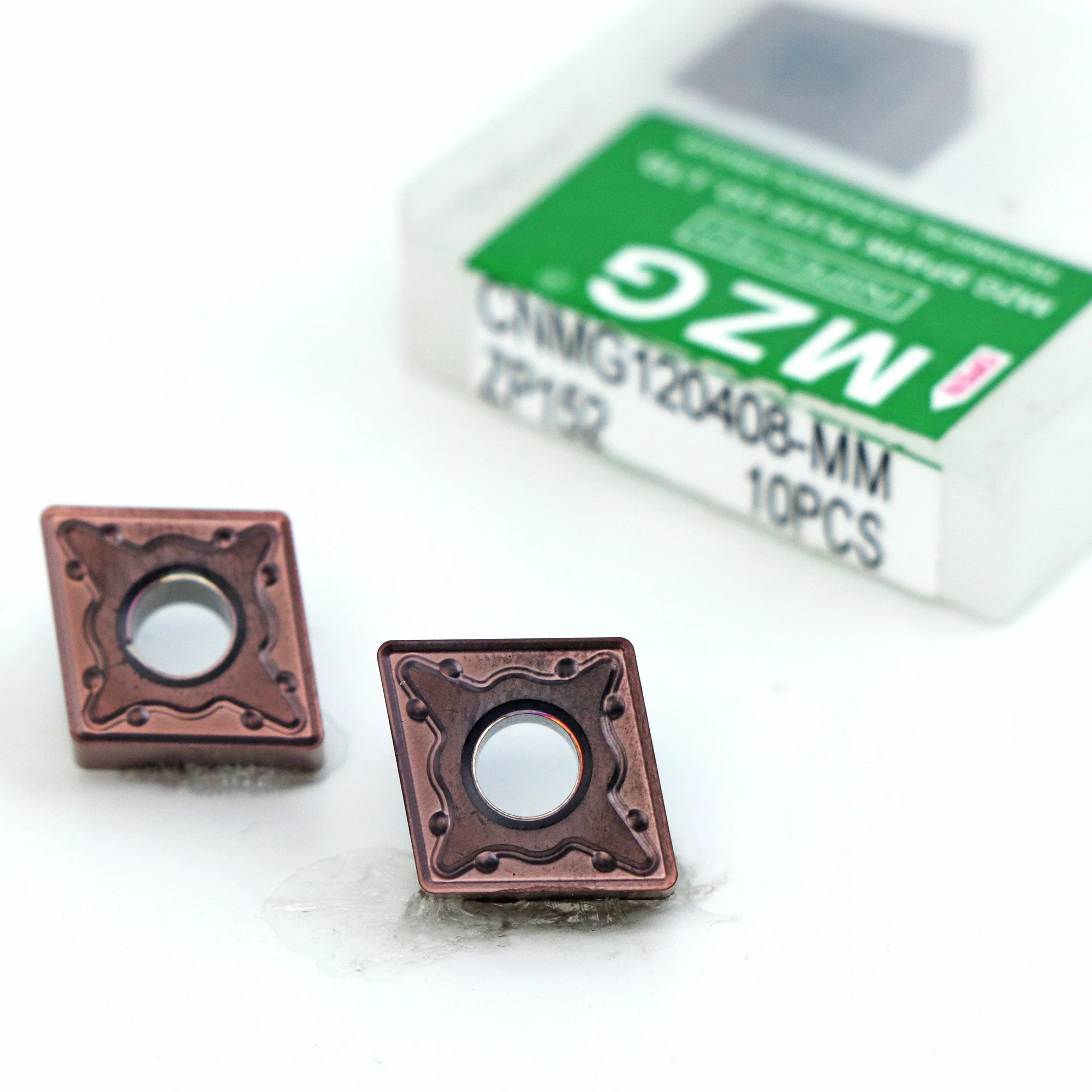 MZG 10pcs CNMG 1204 08 04 MS MM MA ZP152 Boring Turning CNC Cutting Tool Tungsten Carbide Insert for Stainless Steel Processing