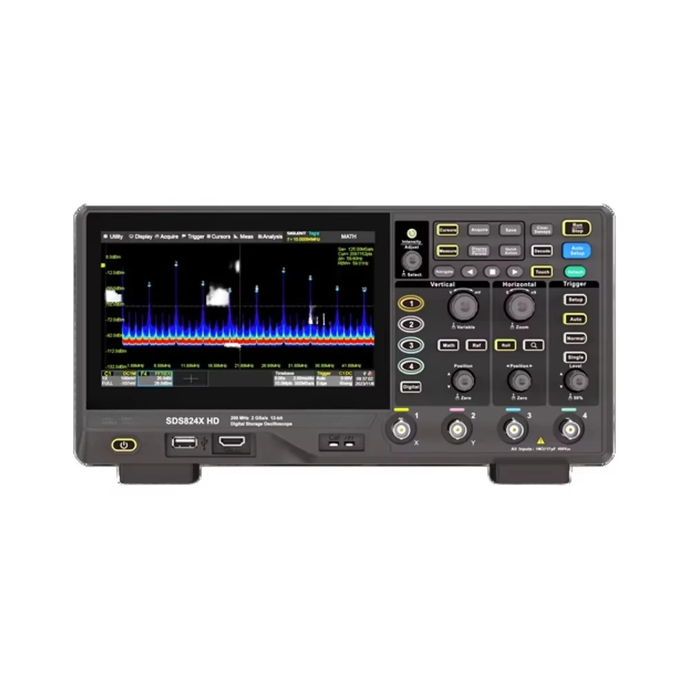 12-Bit Resolution Digital Oscilloscope 200M 4-Channel 2G Sampling