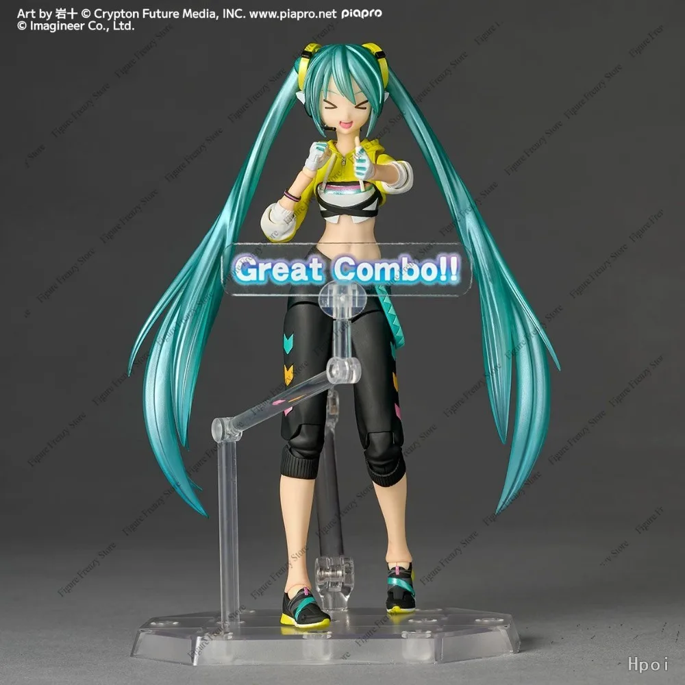 Special OfferKaiyodo Revoltech Amazing Yamaguchi Hatsune Maku Fit Boxing Ver. - 150mm Posable Figure, PVC/ABS/POM, 4 Faces/10 Ha