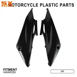 Plastic Front Side Cover Kit Set For Hawk250 Hawk 250 PP Enduro Dirt Bike Motocross Left Right Side Fuel Tank Motorcycle