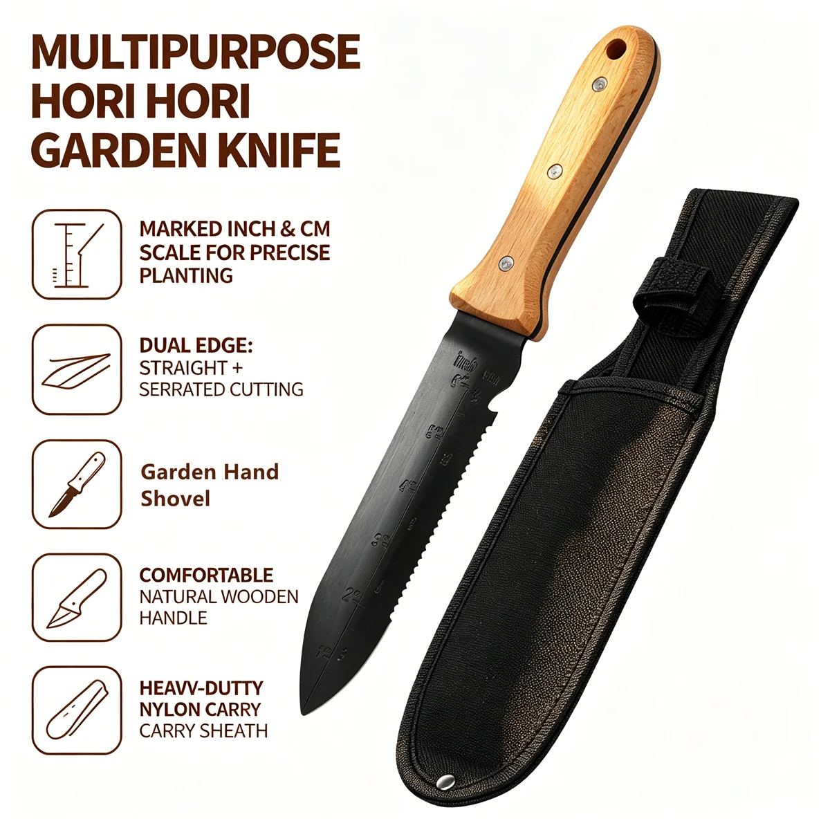 Harvest Knife Garden - Garden Hori Hori Knife Stainless Steel
