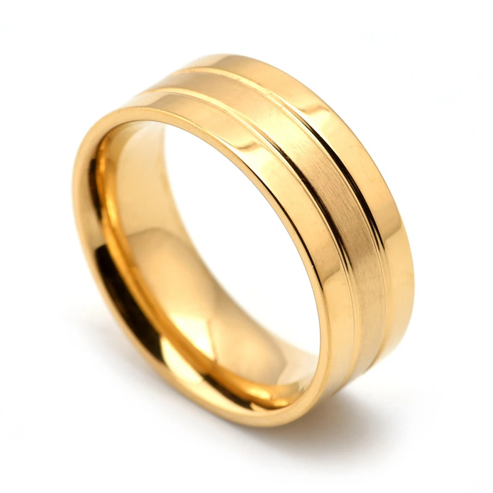 Matte Black Stainless Steel Men's Ring Best Seller Mens Jewelry Direct Factory Price Mens Gifts Biker Band