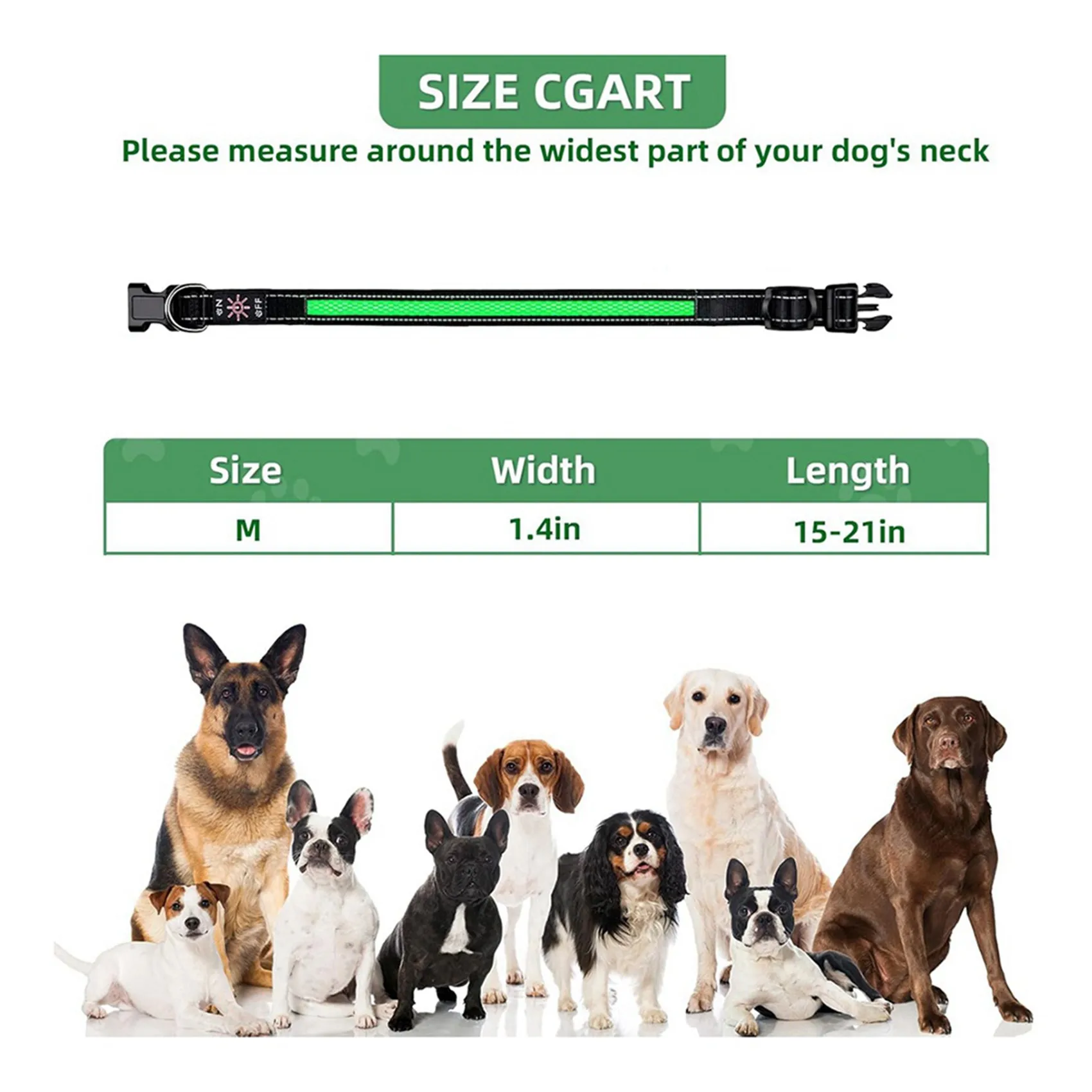 

Светодиодный ошейник для собак ABBP-2X с подсветкой, перезаряжаемый, водонепроницаемый, для безопасных прогулок в ночное время, светящийся аксессуар для питомцев.