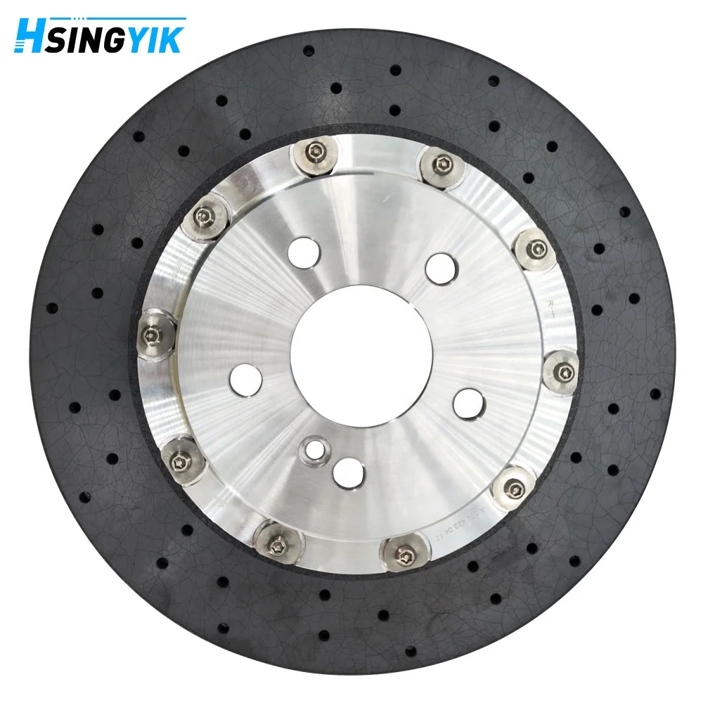 Racing Sport Car Parts Carbon Fiber Ceramic Brake Disc Rotor For Mitsubishi Lancer Evo