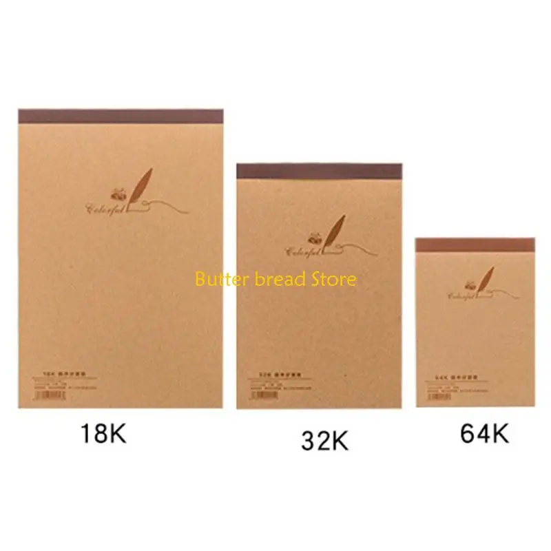 W89c Tränenkizzier tragbares Notizpapierpolsterzeichnung für die Zeichnung von Kindern Erwachsenen