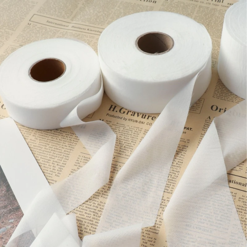 10m 30d Adhesive Interlining Roll Cloth Lining Single-Sided with Glue/Diy Handmade/Clothing Accessories