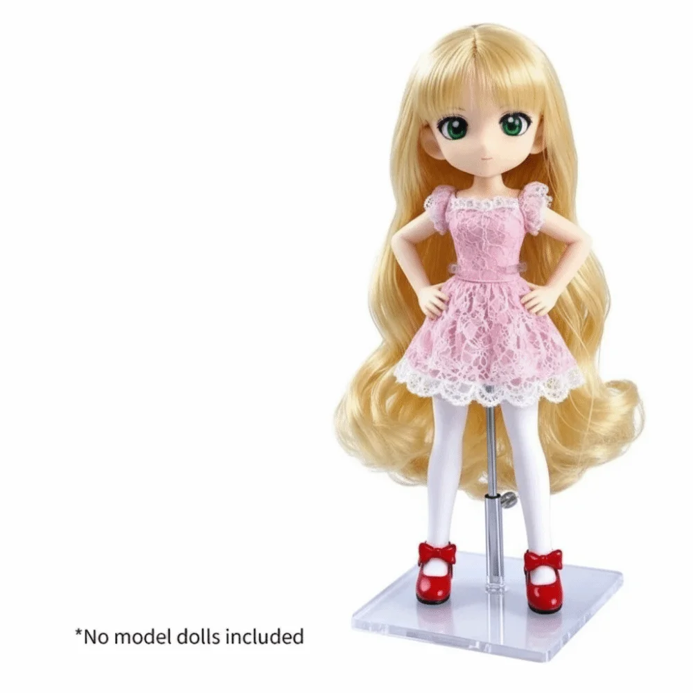 Adjustable Display Holder Height Adjustable BJD Display Base Transparent Slip Resistant Stand