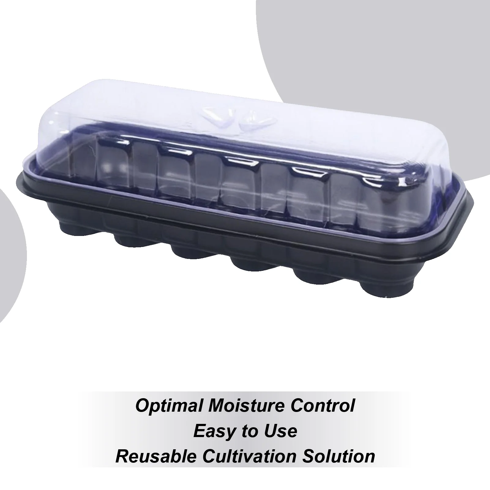 

Seedling Starter Trays 12-Cell Reusable Garden Planting Propagation Tray For Cloning Propagation Greenhouse Garden Yard Farm