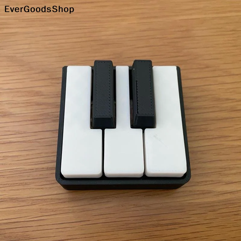 3D Printed PLA Piano Keyboard Clicker -Press-Type Relax Fidget Figurine Suitable For Office Desk,Party Games,Musical Key Presser