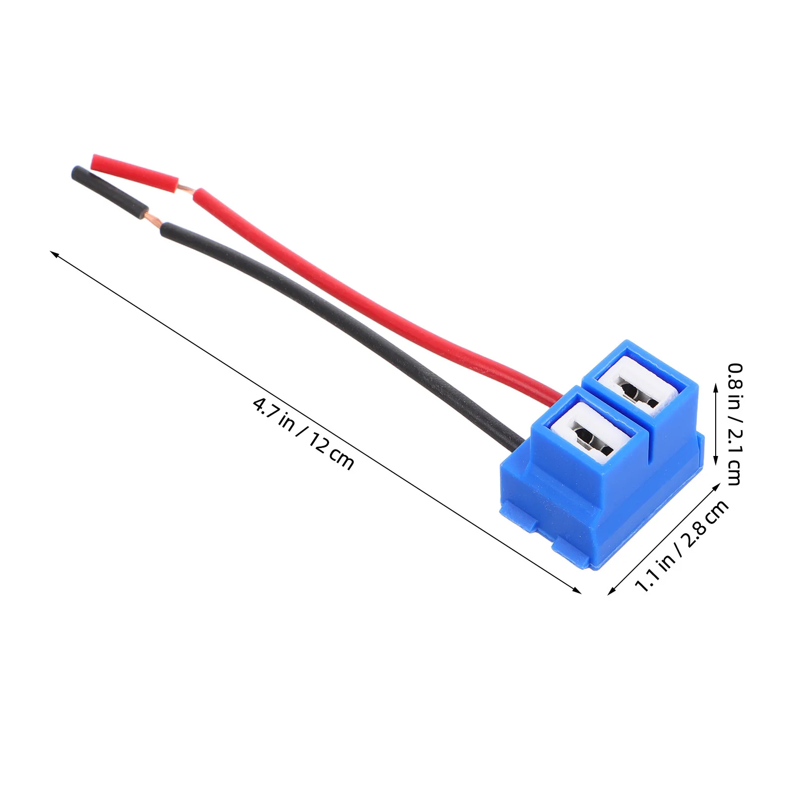 5Pcs H7 Ceramic Headlight Socket Plug Adapter Automotive Car Bulb Connector Wiring Harness Fog Light Retrofit Holder
