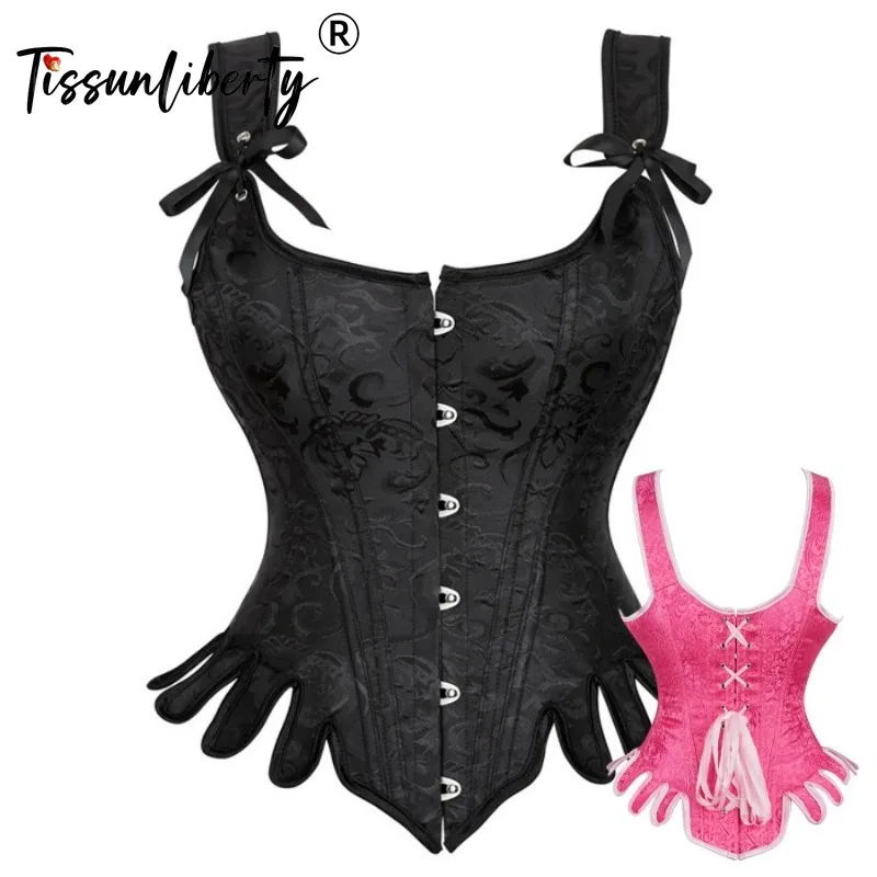 

Gothic Women's Tight Corset Mujer Vintage Sector Sexy Underwear Waist Trainer Slimming Body Shapewear Tops Women Steampunk QM