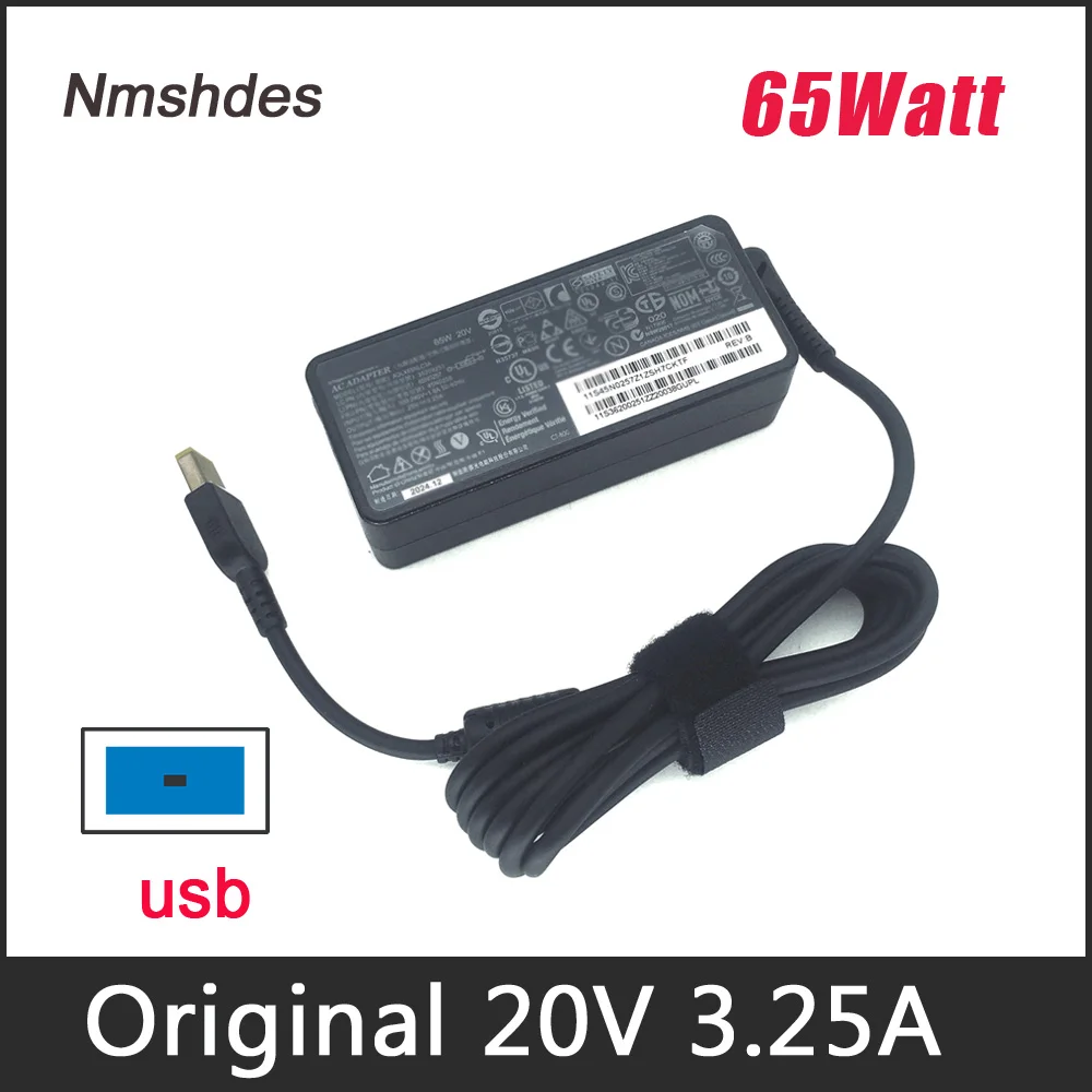 Cargador adaptador para portátil E440 E450 E550 E560 G50 G50-45 G50-70 G50-80 Z50 Z50-70 Z50-75 65W 20V 3.25A