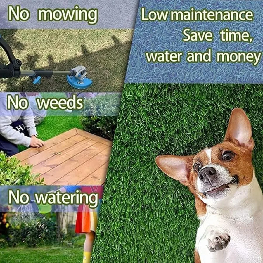 وسادة عشبية صناعية مقاس 51.2 × 31.5 بوصة للكلاب، عشب مزيف واقعي لتدريب الجرو في الأماكن المغلقة والخارجية، متينة وسهلة الاستخدام C #5