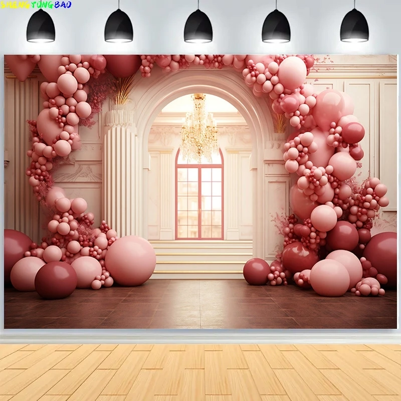 

Beautiful Decorations For Baby Shower Party Photography Backdrops Props Birthday Children Newborn Photo Studio Background BE-04