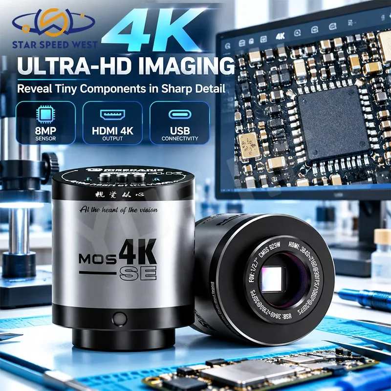 MECHANIC MOS4K SE 4K HDMI USB C-Mount Microscope Camera 8MP 1/2.7