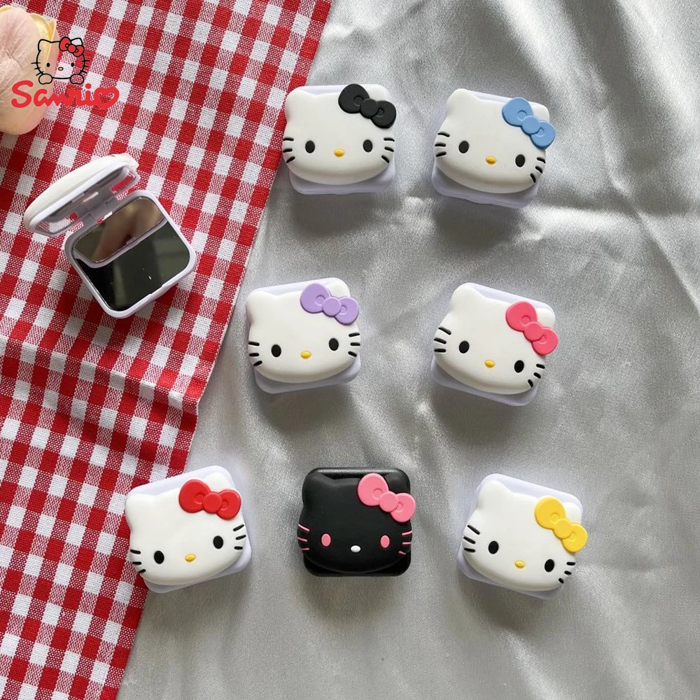 

Sanrio Hello Kitty кронштейн для подушки безопасности мобильного телефона Y2K Ins Macaron цветной флип-зеркало ручка для телефона Y2K ленивый кронштейн прозрачная подставка подарки