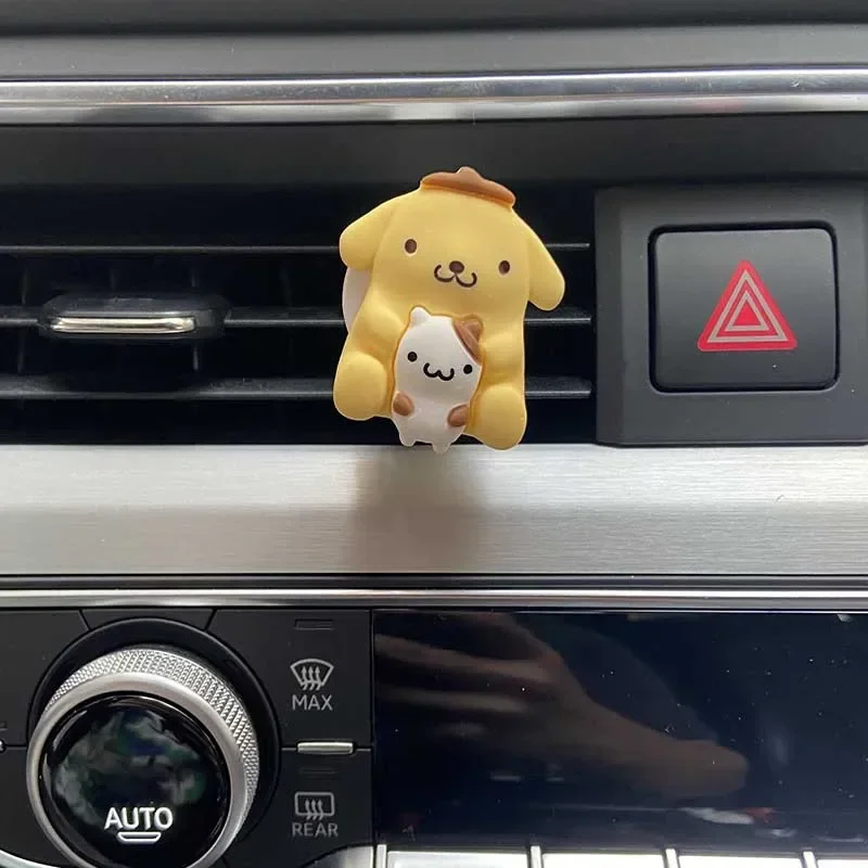 Sanrio Kuromi Deodorante per auto Melody Car Profum Outlet Deodoranti per sfiato Profumo Cinnamoroll Adatto per la decorazione di interni dell'auto