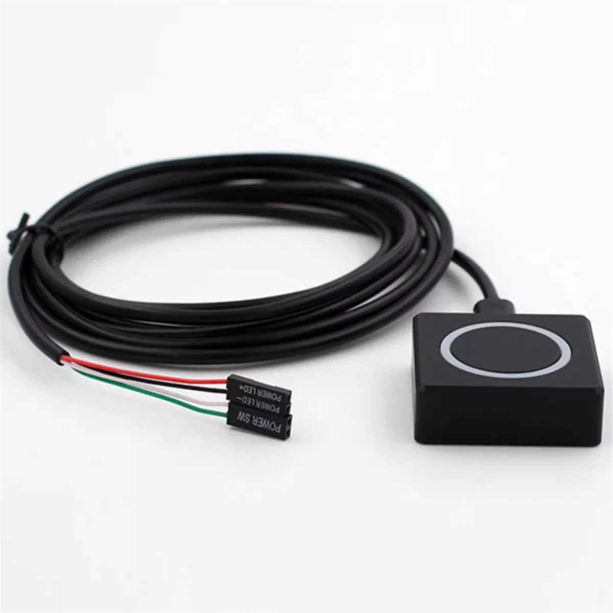 Кнопка питания ПК Настольный выключатель питания Внешний выключатель питания Алюминиевый сплав Магнитная кнопка самосброса Металлический корпус RGB HOT